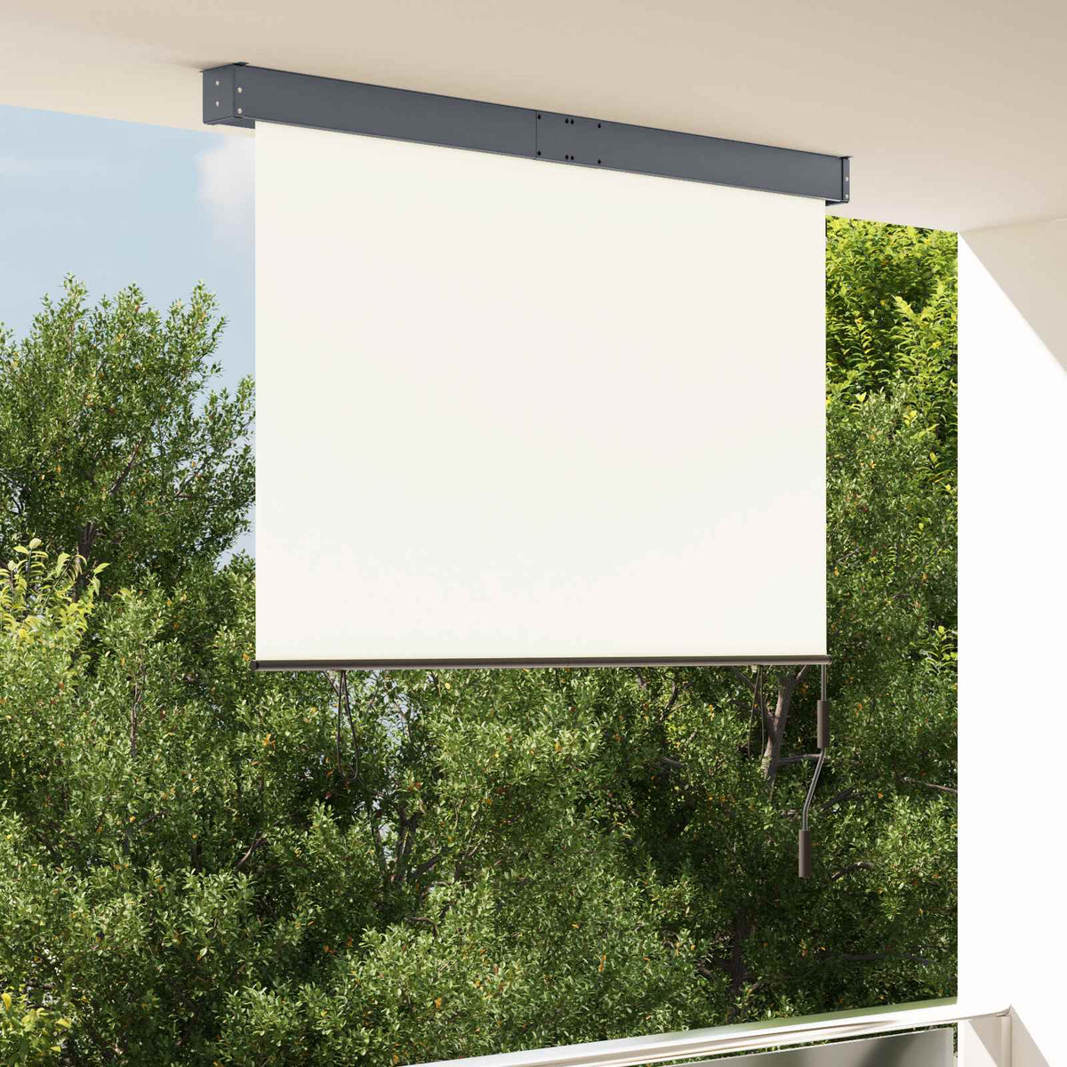 Außenrollo 140x250 cm Creme