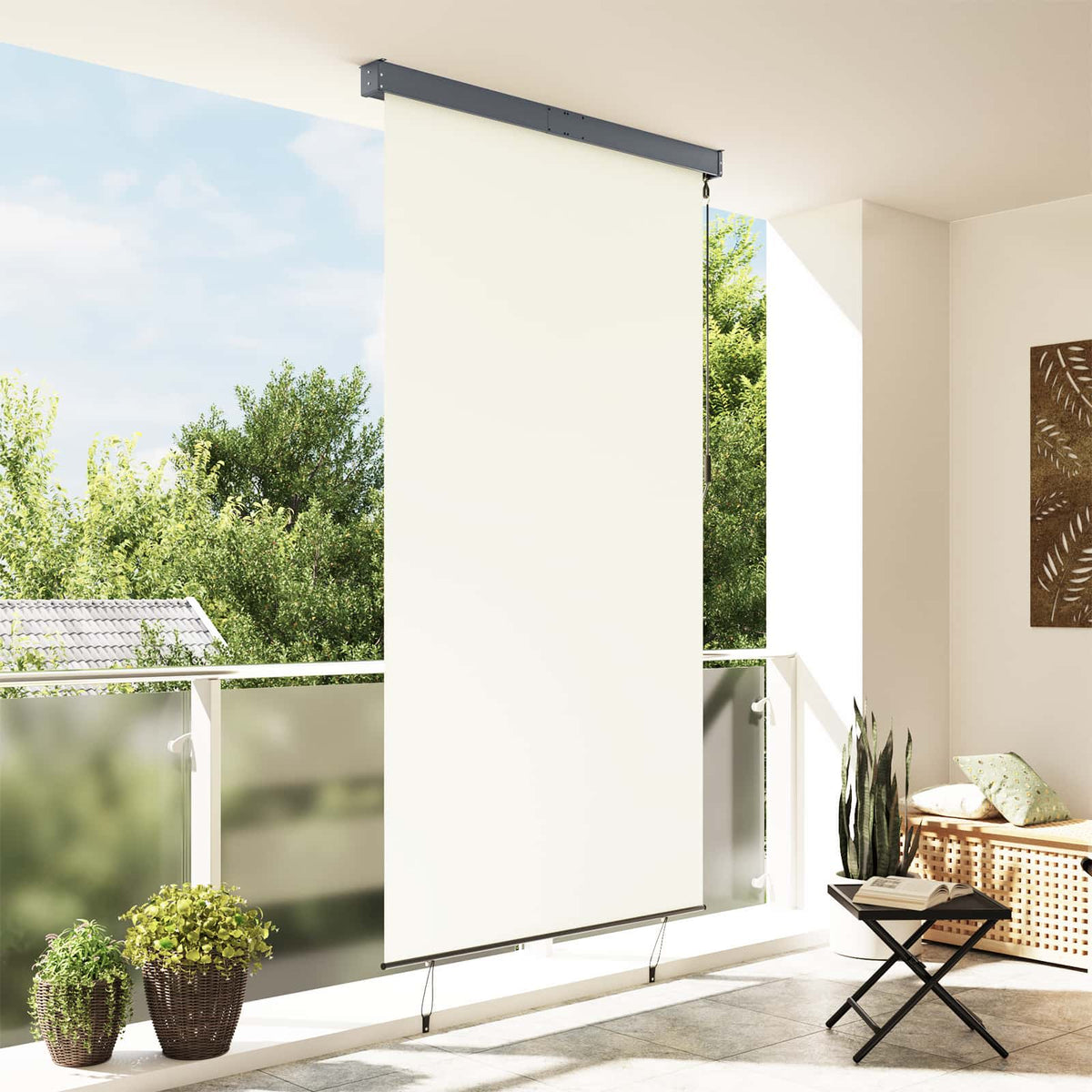 Außenrollo 140x250 cm Creme