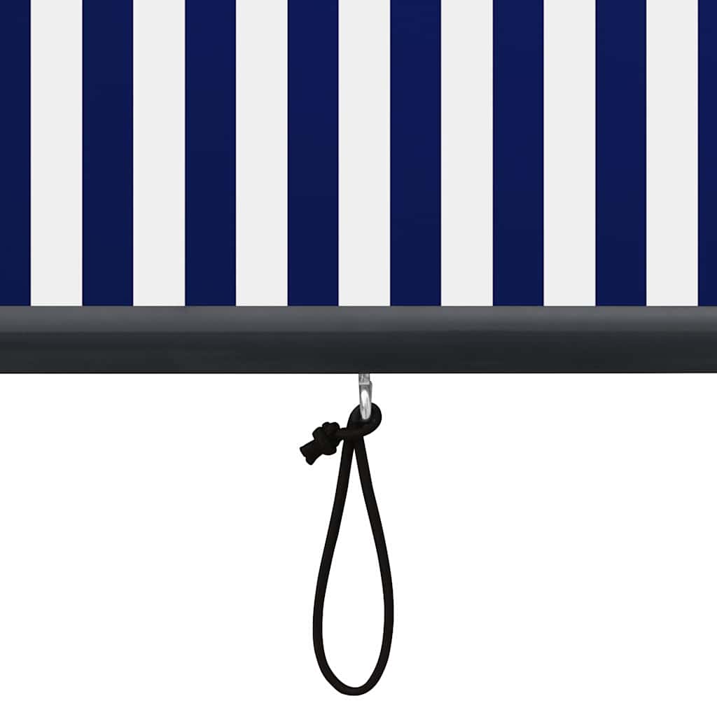 Außenrollo 160x250 cm Blau und Weiß