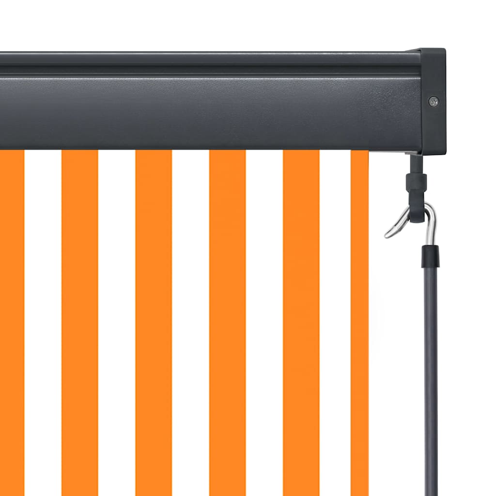 Außenrollo 160x250 cm Weiß und Orange