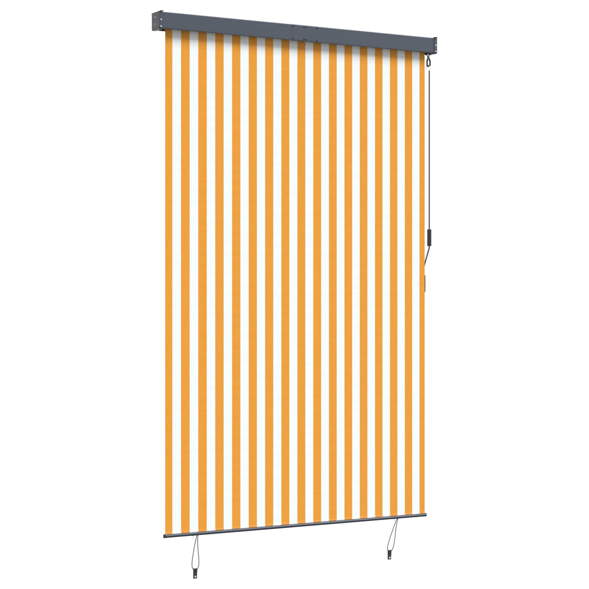 Außenrollo 160x250 cm Weiß und Orange