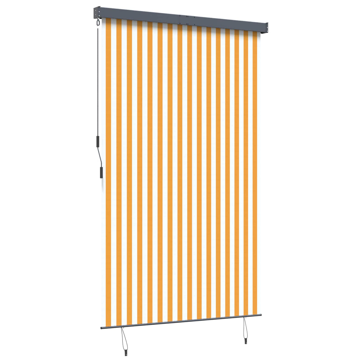 Außenrollo 160x250 cm Weiß und Orange