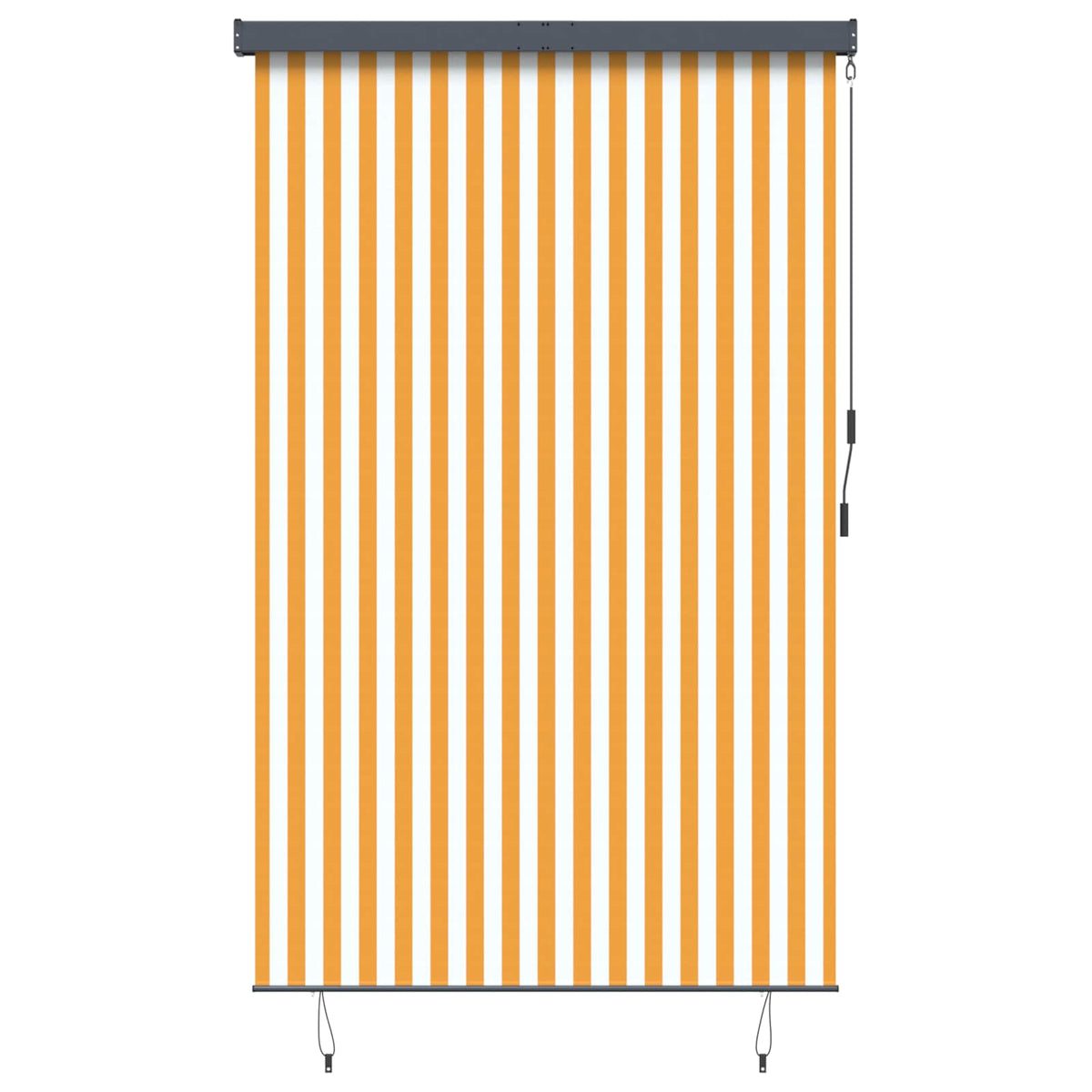 Außenrollo 160x250 cm Weiß und Orange