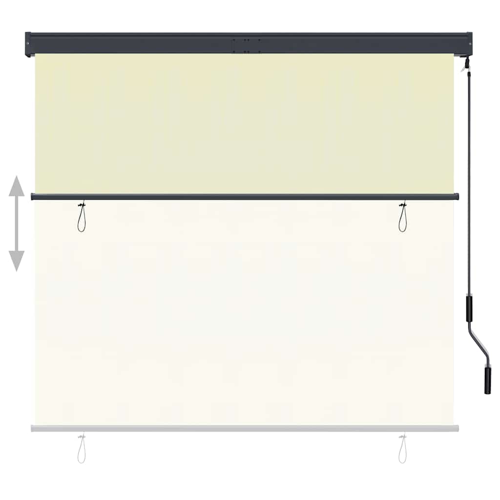 Außenrollo 160x250 cm Creme