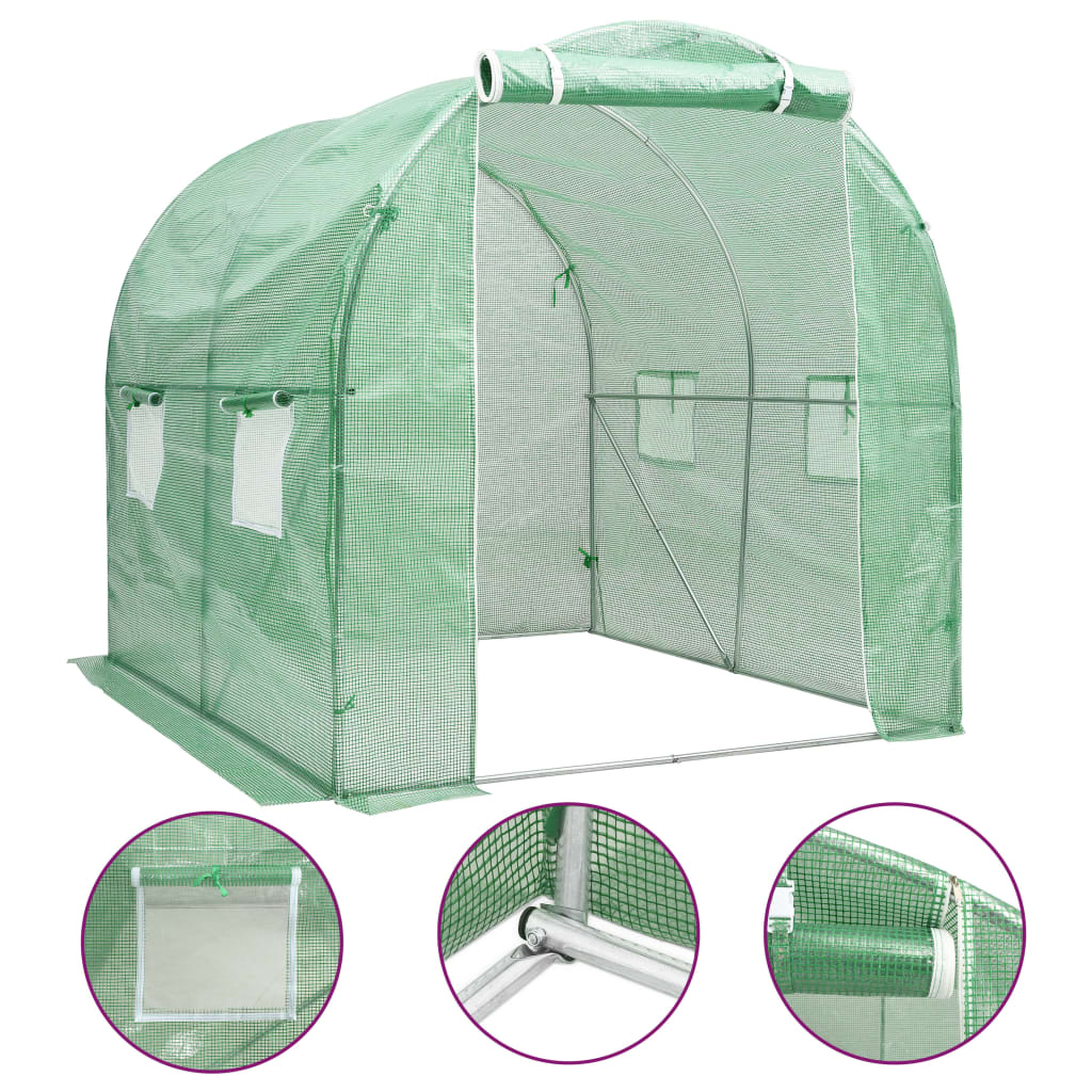 Gewächshaus 4 m² 2x2x2 m
