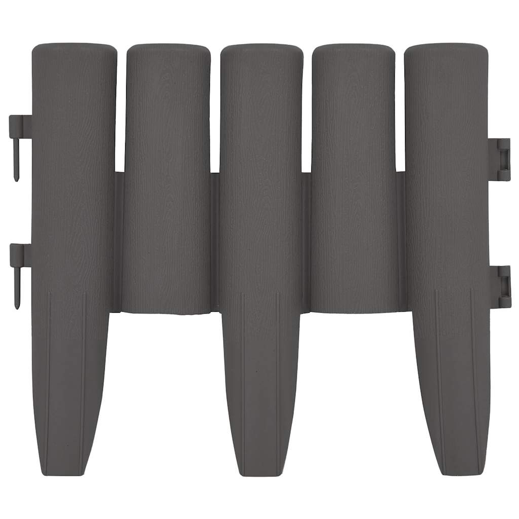 Rasenkanten 36 Stk. Grau 10 m PP