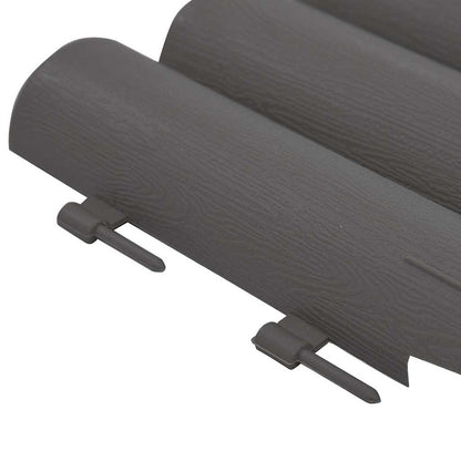 Rasenkanten 36 Stk. Grau 10 m PP