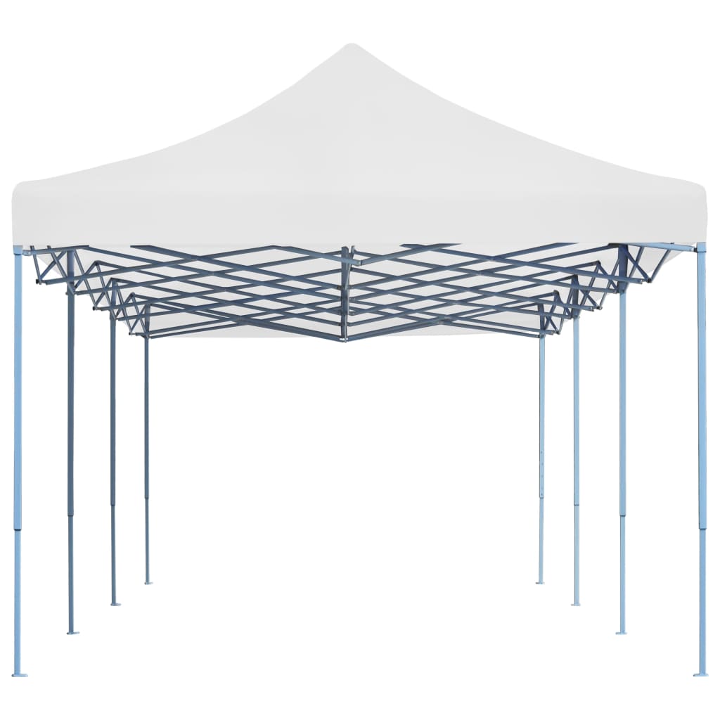 Tente de réception pop-up pliable 3 x 9 m blanche