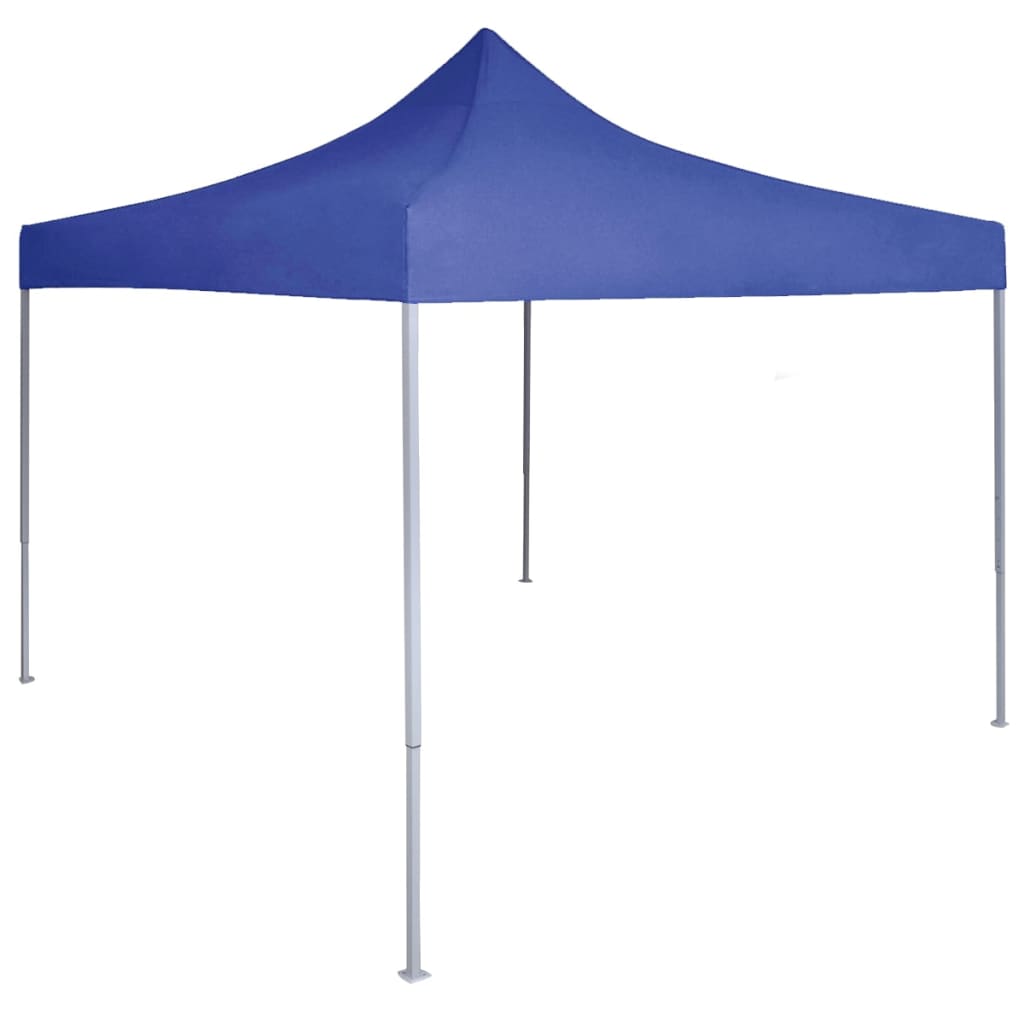 Tente de fête professionnelle pliable 2x2 m bleu acier