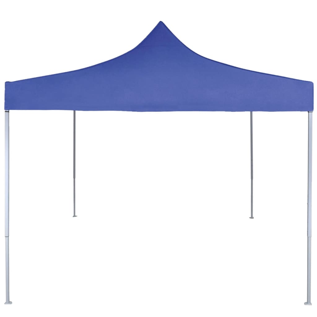 Profi-Partyzelt Faltbar 2×2 m Stahl Blau