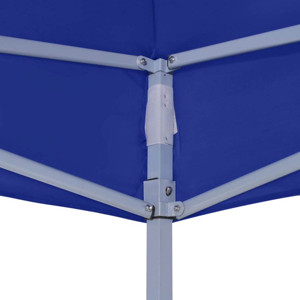 Tente de fête professionnelle pliable 2x2 m bleu acier