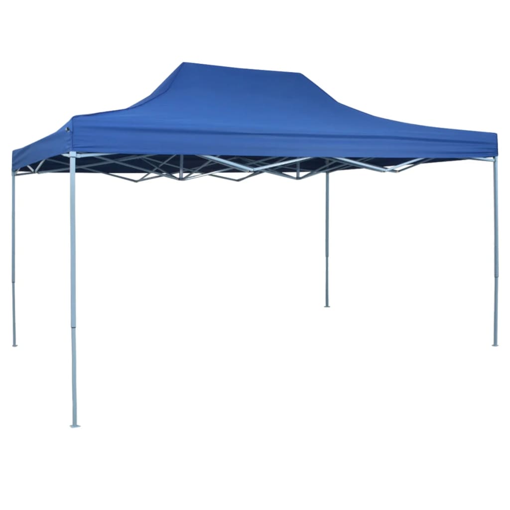 Tente de fête professionnelle pliable 3x4 m bleu acier