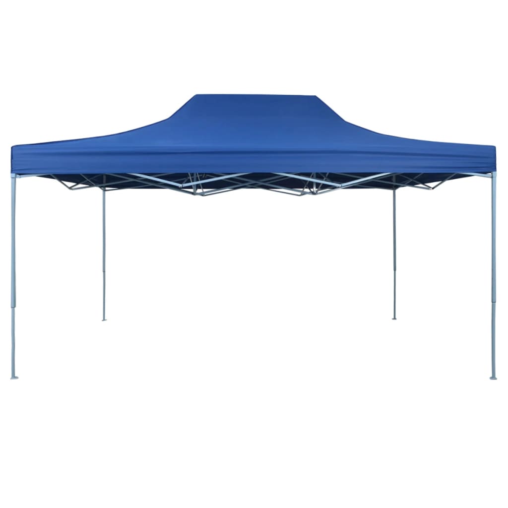 Profi-Partyzelt Faltbar 3×4 m Stahl Blau