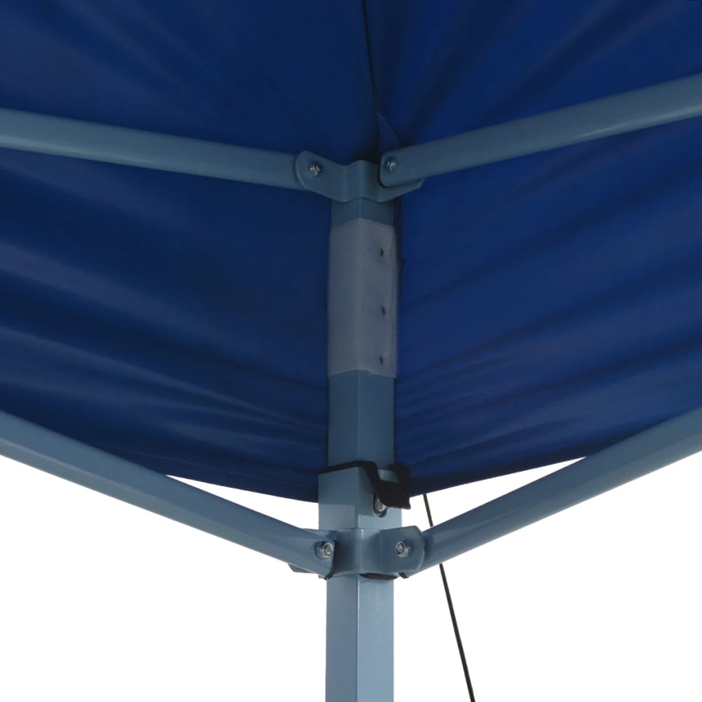 Tente de fête professionnelle pliable 3x4 m bleu acier