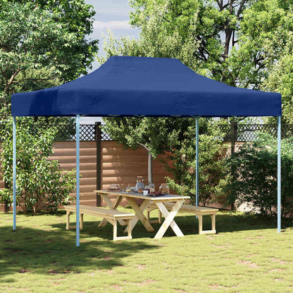 Profi-Partyzelt Faltbar 3x4 m Stahl Blau