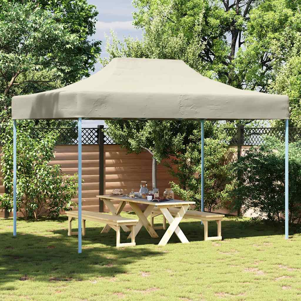Professional Party Tent Foldable 3×4 m Steel Cream