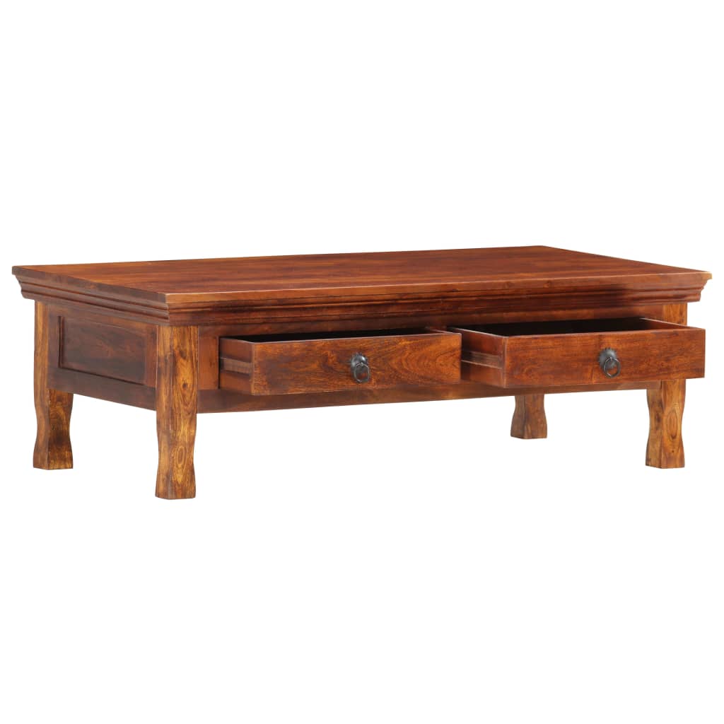 Couchtisch 110 x 55 x 35 cm Massivholz Akazie