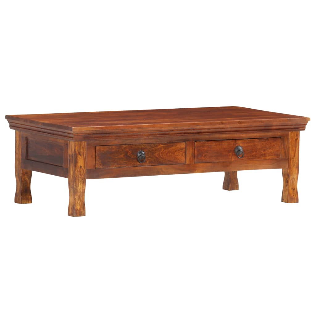 Couchtisch 110 x 55 x 35 cm Massivholz Akazie