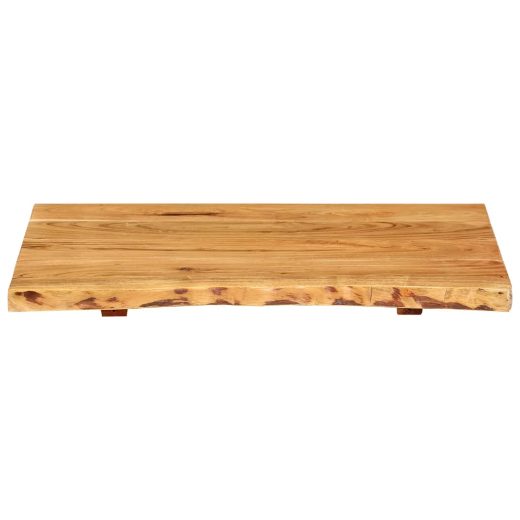 Badezimmer-Waschtischplatte Massivholz Akazie 58x52x2,5 cm