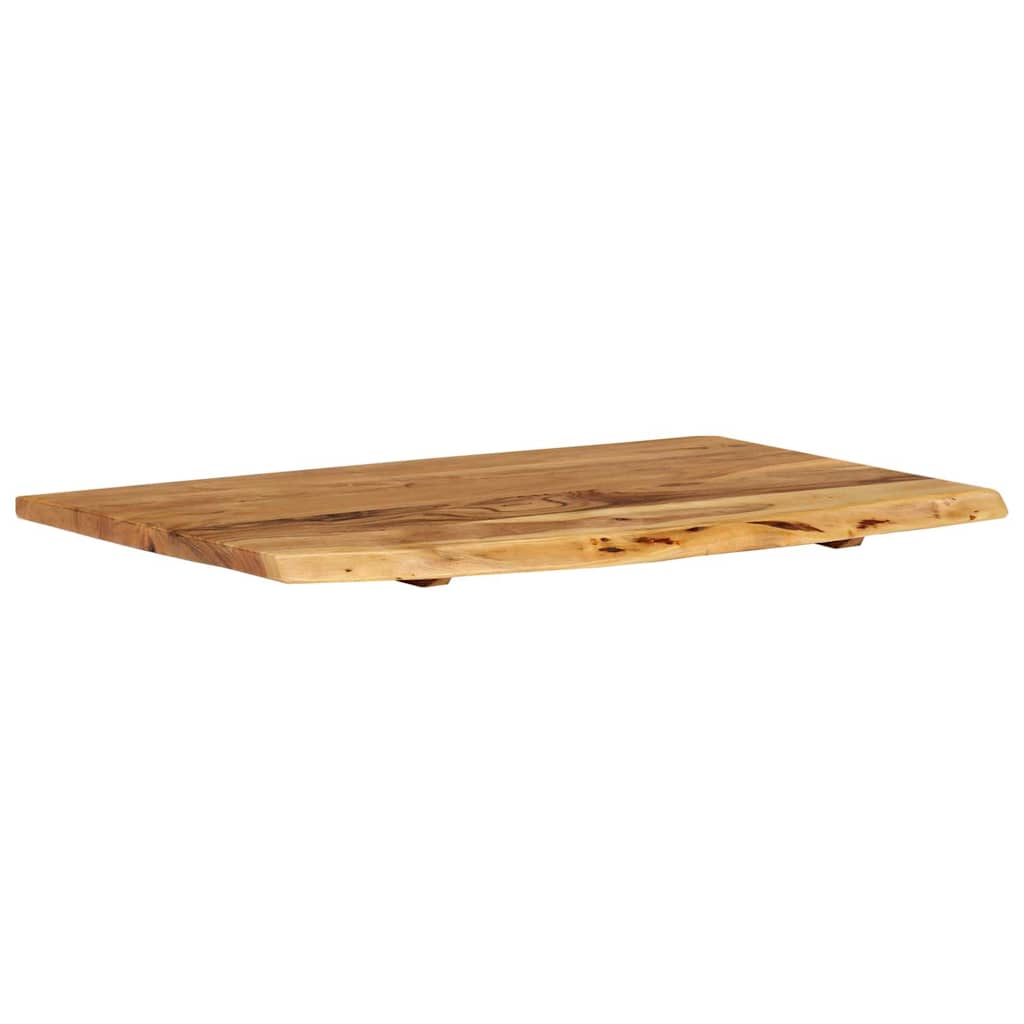 Badezimmer-Waschtischplatte Massivholz Akazie 80x52x2,5 cm