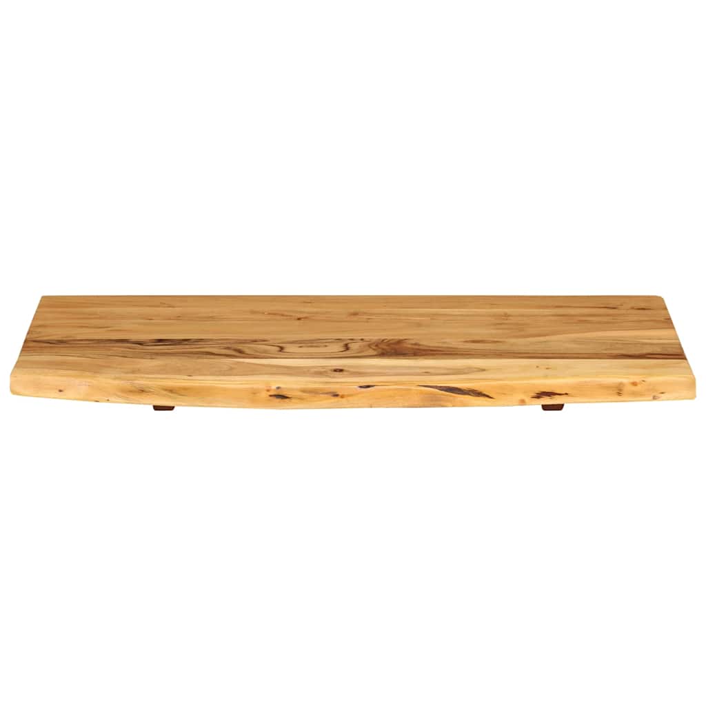 Badezimmer-Waschtischplatte Massivholz Akazie 80x52x2,5 cm