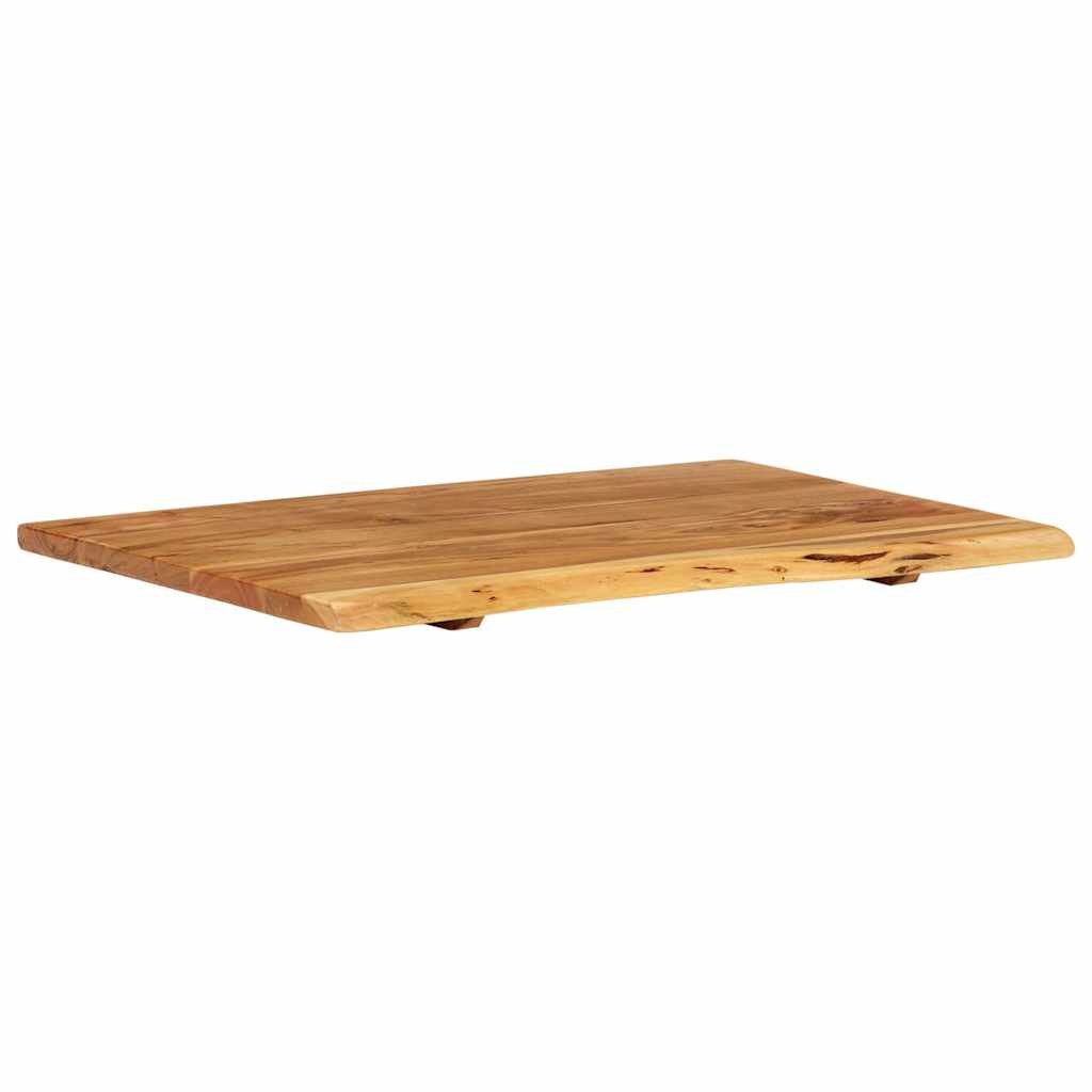 Badezimmer-Waschtischplatte Massivholz Akazie 80x52x2,5 cm