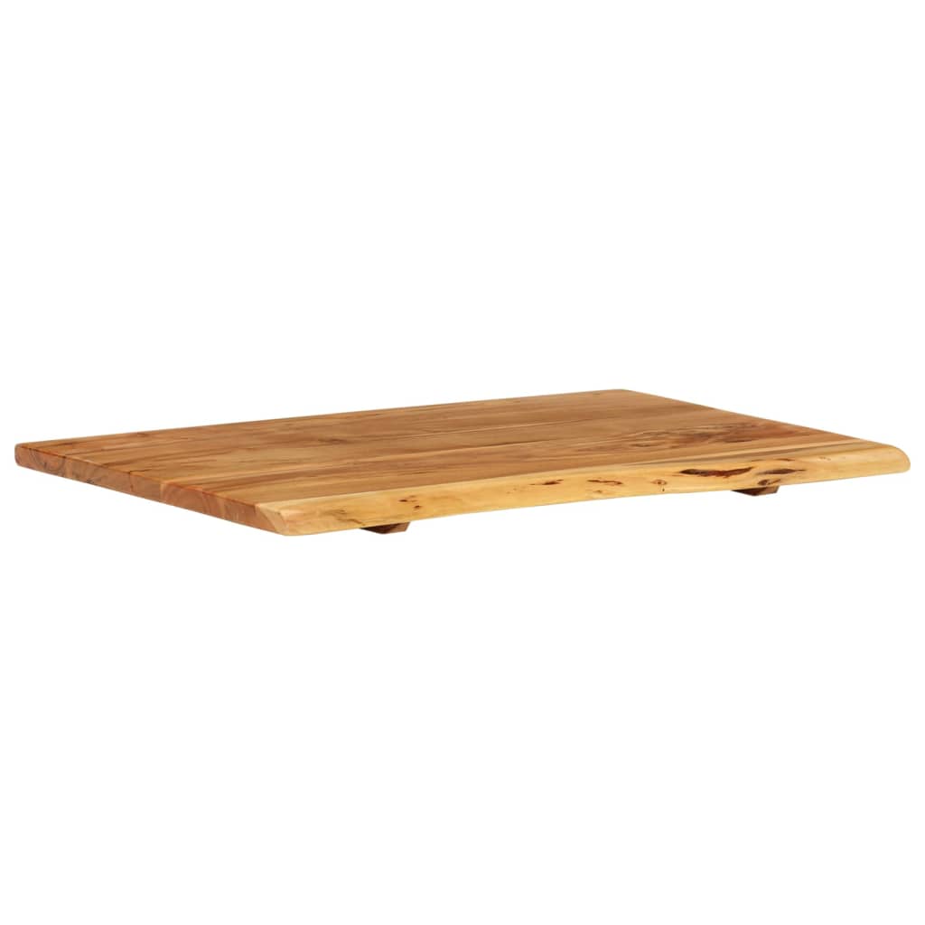Badezimmer-Waschtischplatte Massivholz Akazie 80x52x2,5 cm