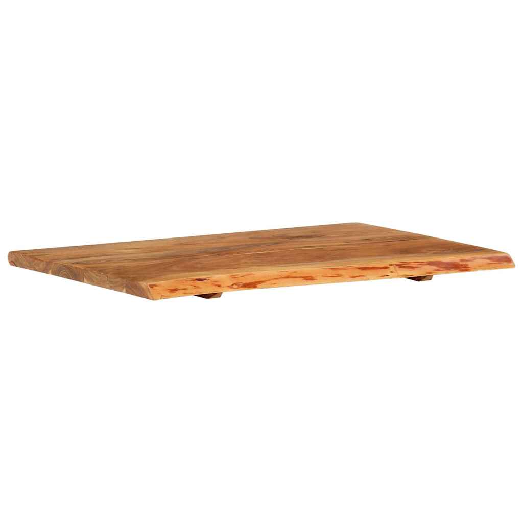 Badezimmer-Waschtischplatte Massivholz Akazie 80x52x2,5 cm