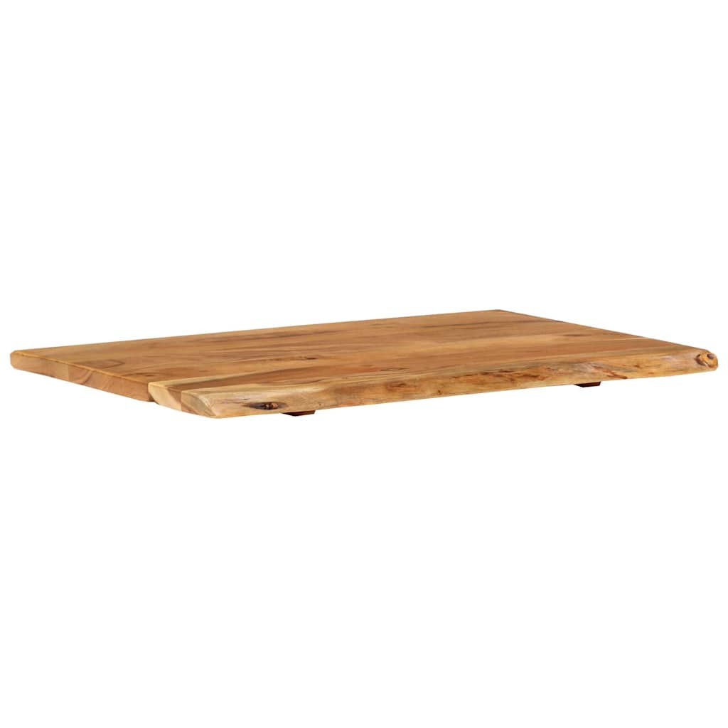 Badezimmer-Waschtischplatte Massivholz Akazie 80x52x2,5 cm