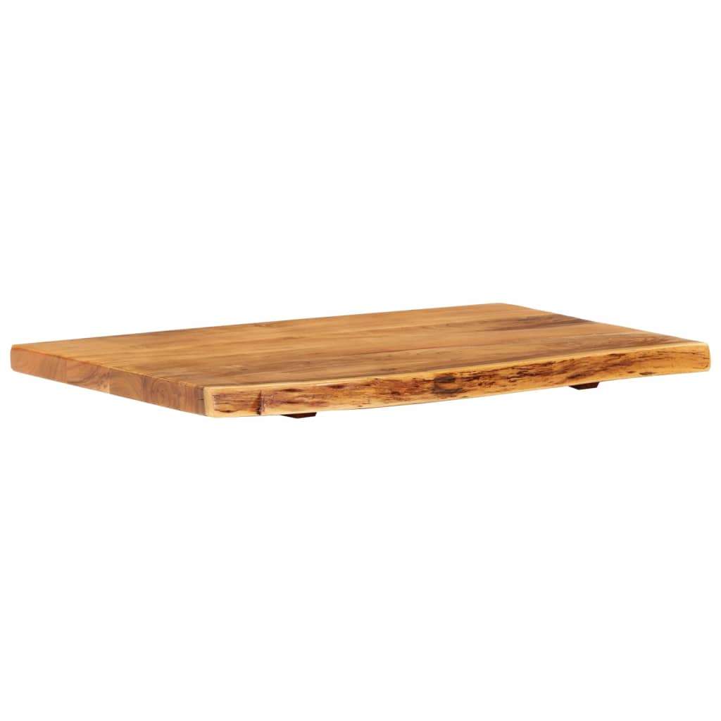 Badezimmer-Waschtischplatte Massivholz Akazie 80x52x3,8 cm