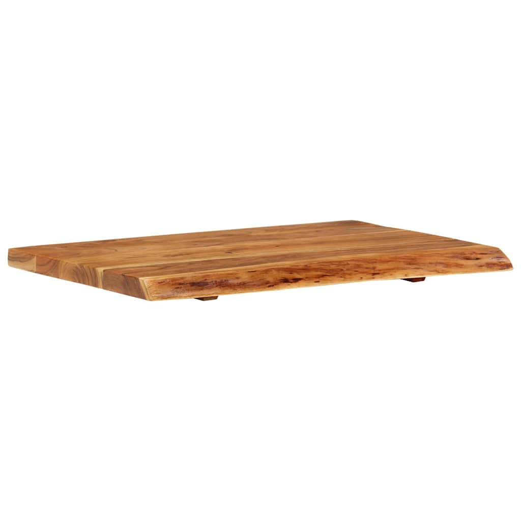 Badezimmer-Waschtischplatte Massivholz Akazie 80x52x3,8 cm