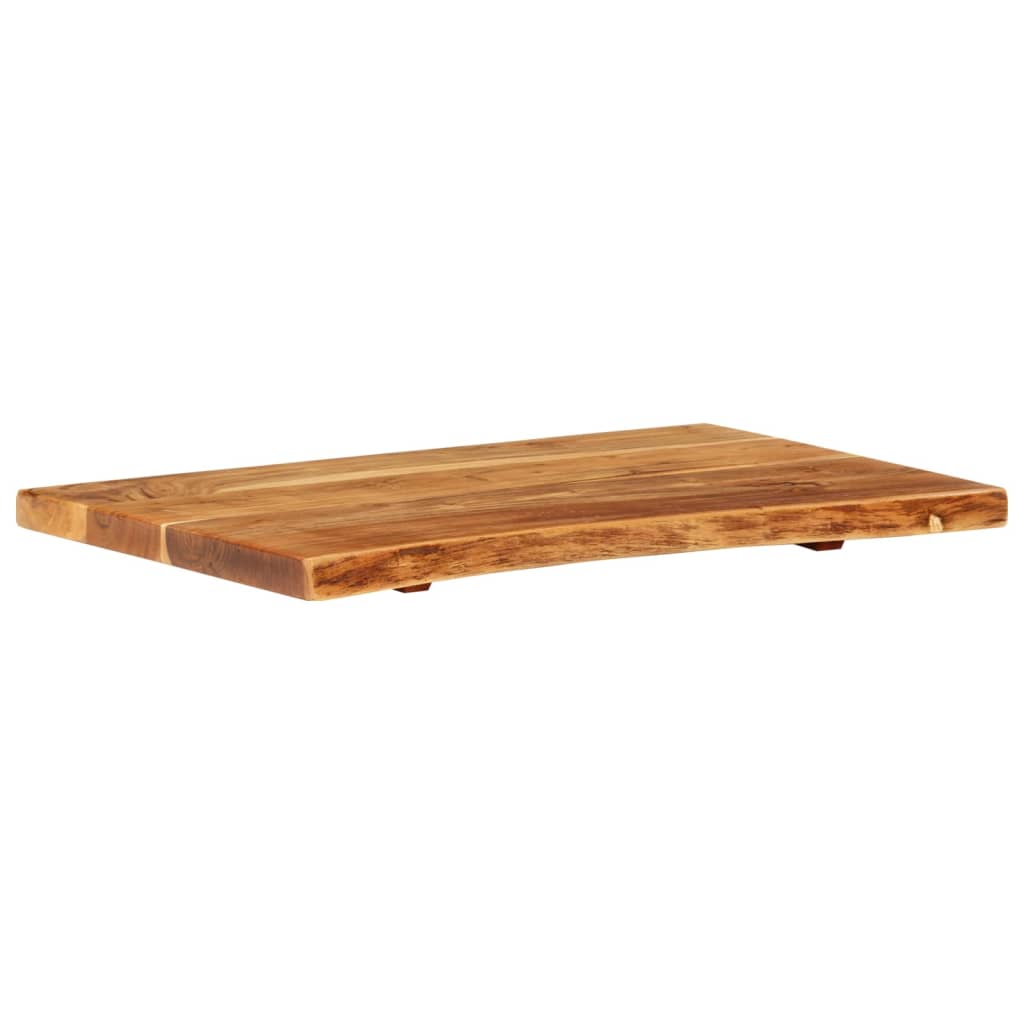 Badezimmer-Waschtischplatte Massivholz Akazie 80x52x3,8 cm