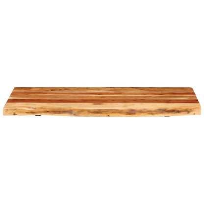 Badezimmer-Waschtischplatte Massivholz Akazie 100x52x3,8 cm