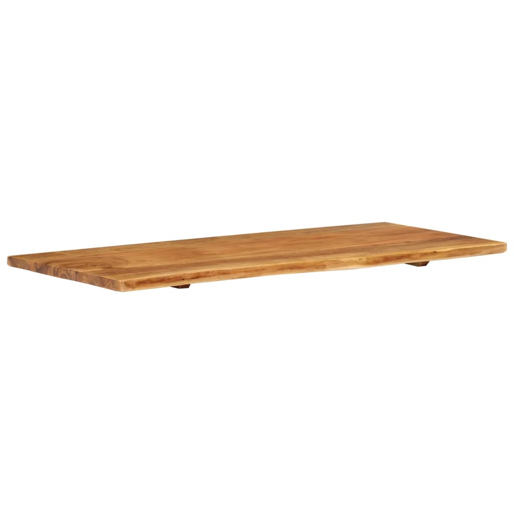 Badezimmer-Waschtischplatte Massivholz Akazie 114x52x2,5 cm