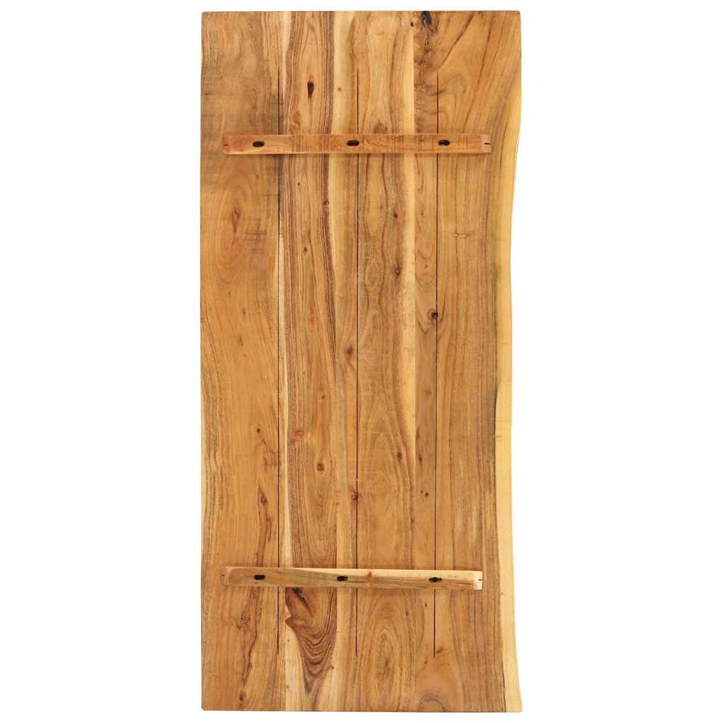 Badezimmer-Waschtischplatte Massivholz Akazie 140x52x3,8 cm