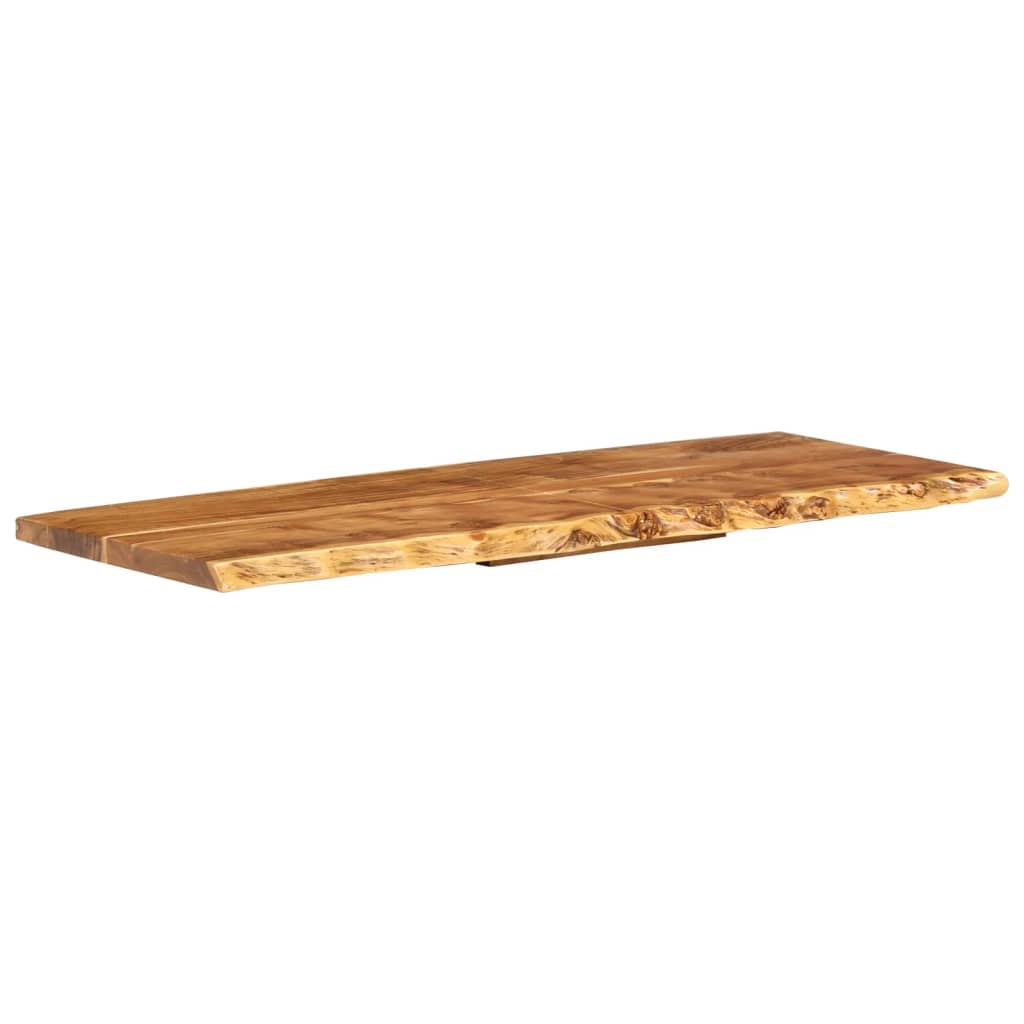 Badezimmer-Waschtischplatte Massivholz Akazie 140x52x3,8 cm