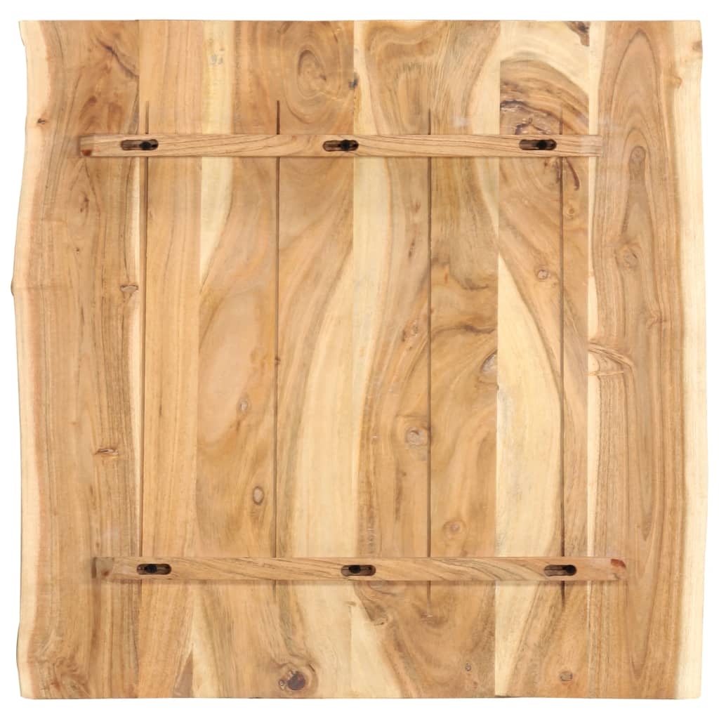 Tischplatte Massivholz Akazie 58x(50-60)x2,5 cm