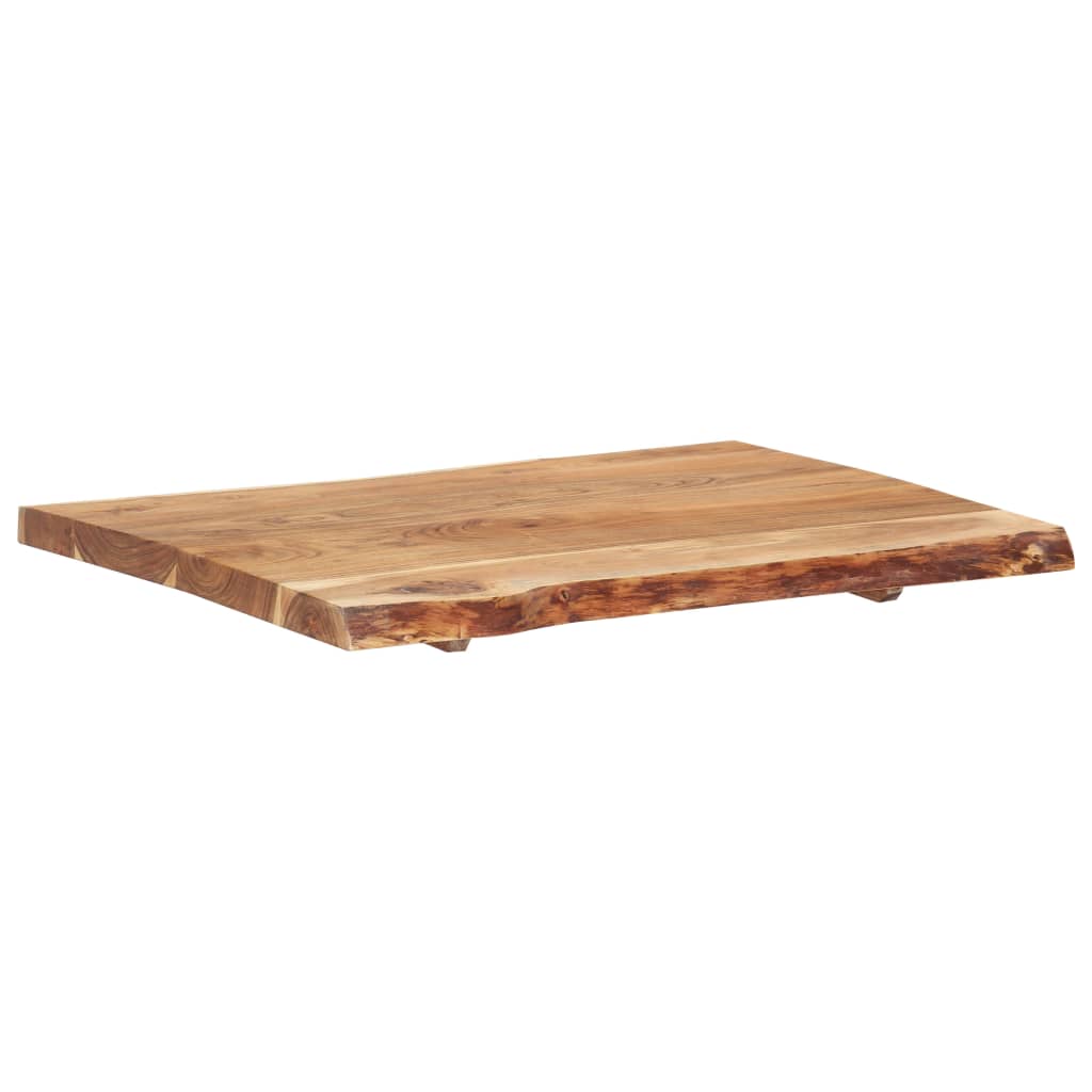 Tischplatte Massivholz Akazie 80x(50-60)x3,8 cm