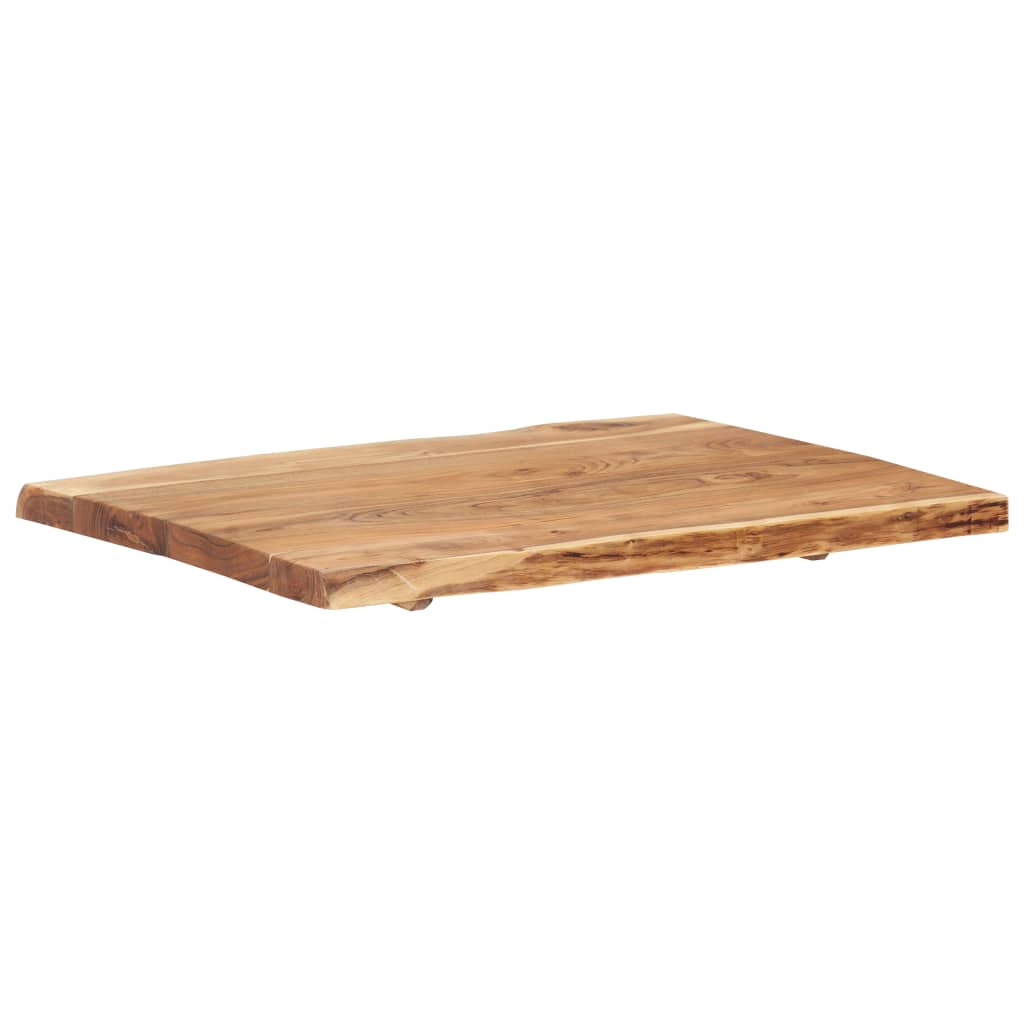 Tischplatte Massivholz Akazie 80x(50-60)x3,8 cm