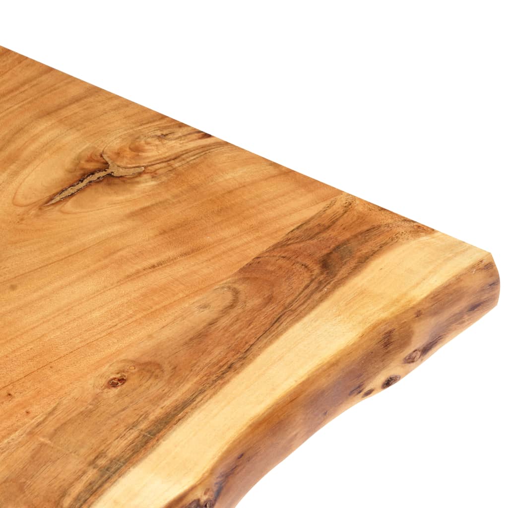 Tischplatte Massivholz Akazie 100x(50-60)x2,5 cm