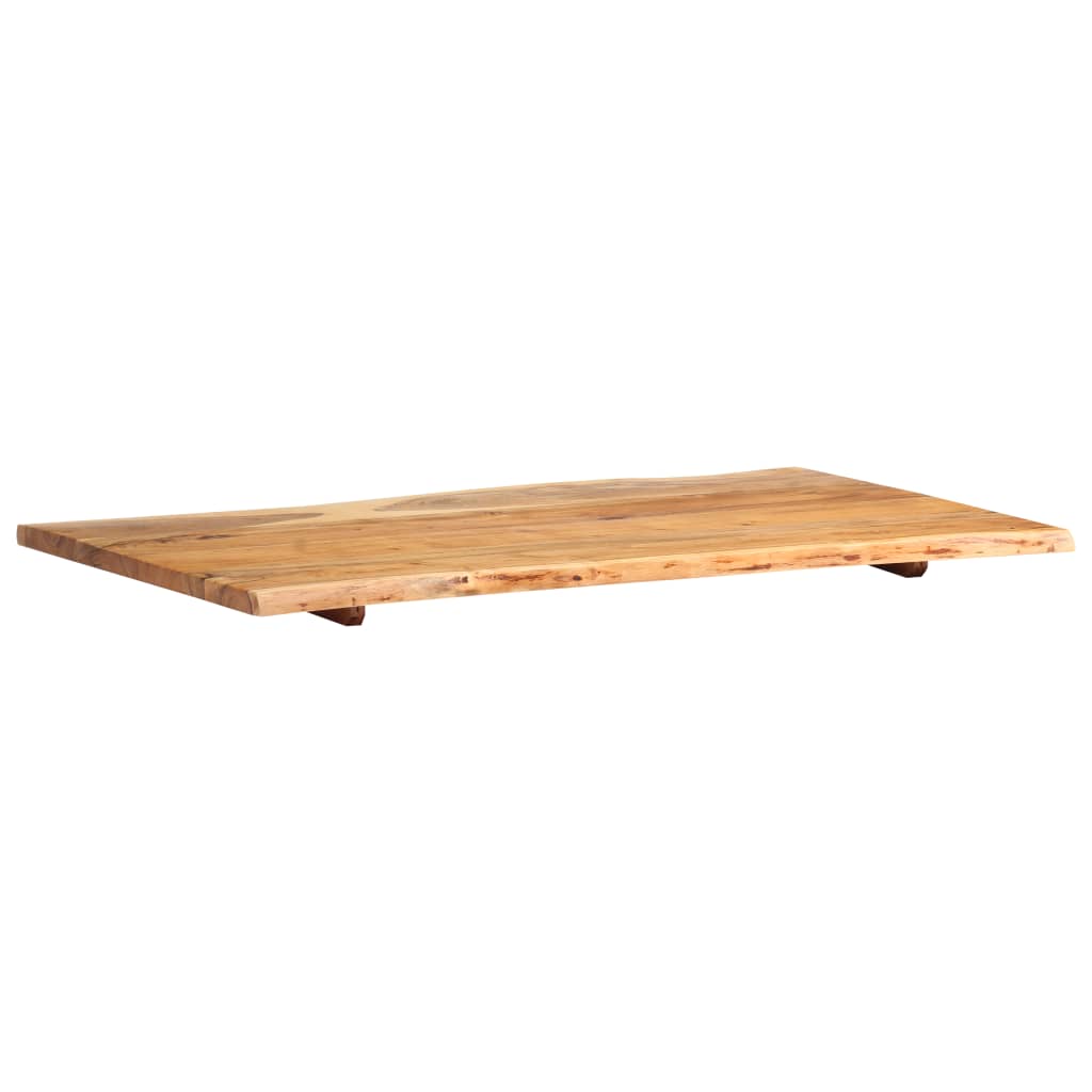 Tischplatte Massivholz Akazie 100x(50-60)x2,5 cm