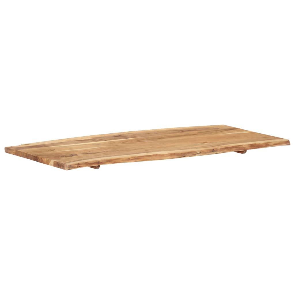 Tischplatte Massivholz Akazie 118x(50-60)x2,5 cm