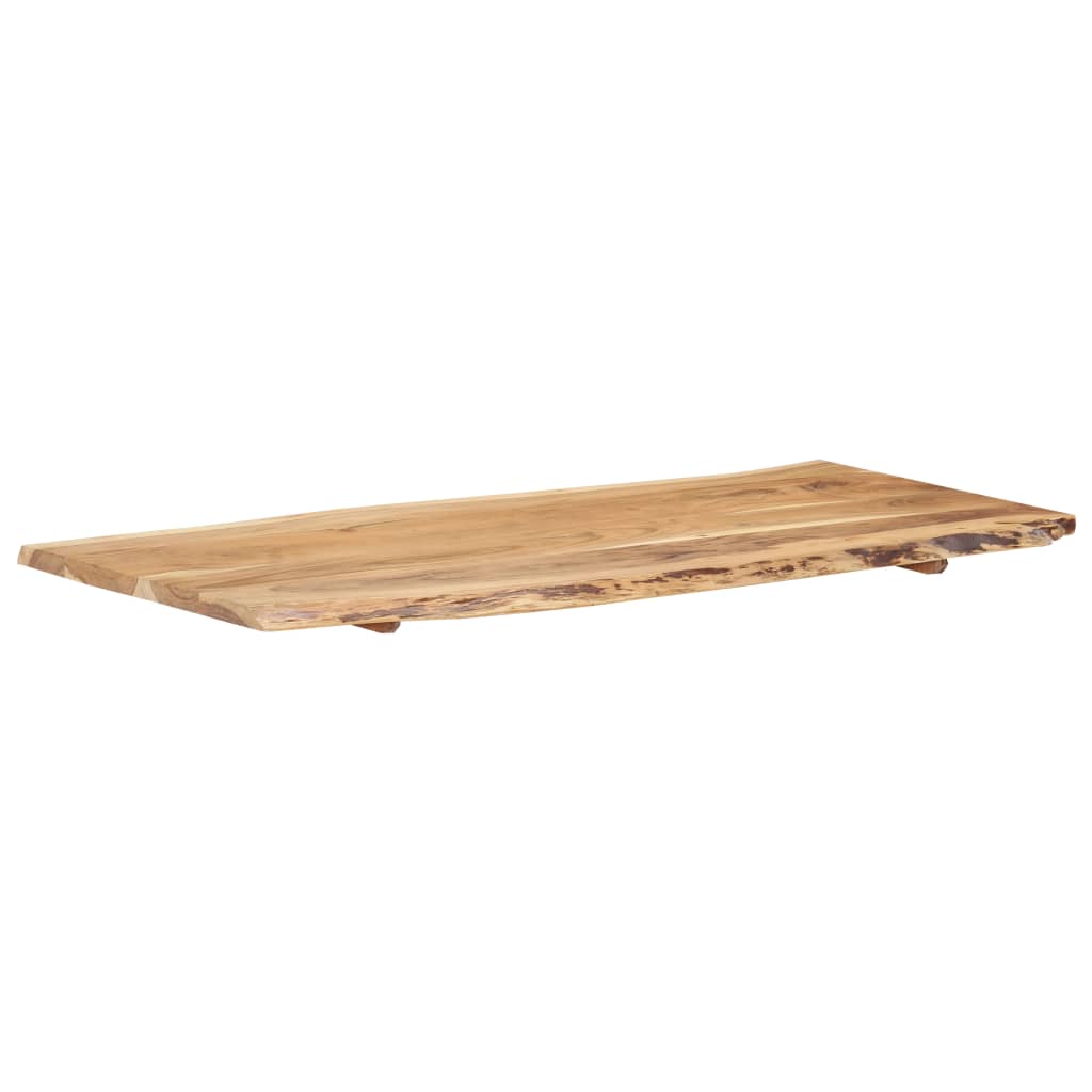 Tischplatte Massivholz Akazie 118x(50-60)x2,5 cm