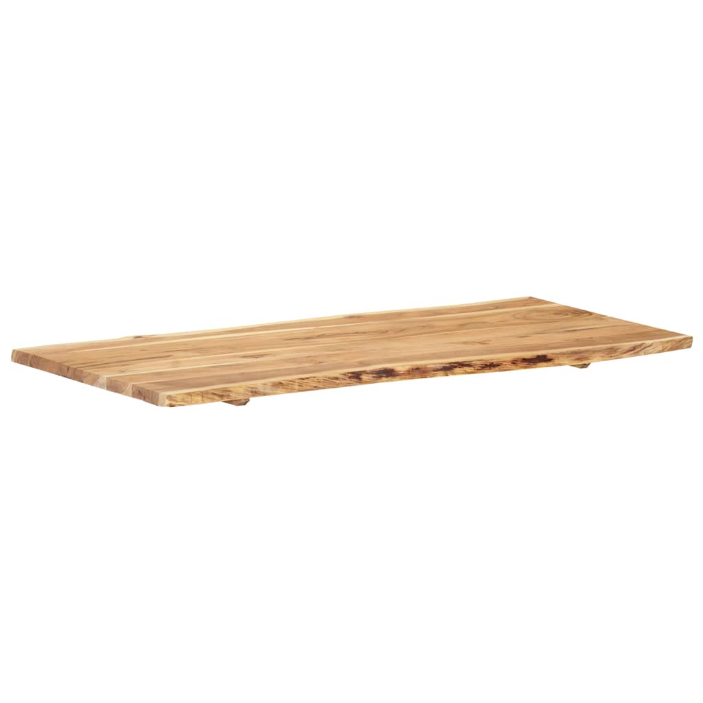 Tischplatte Massivholz Akazie 118x(50-60)x2,5 cm