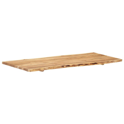 Tischplatte Massivholz Akazie 118x(50-60)x2,5 cm