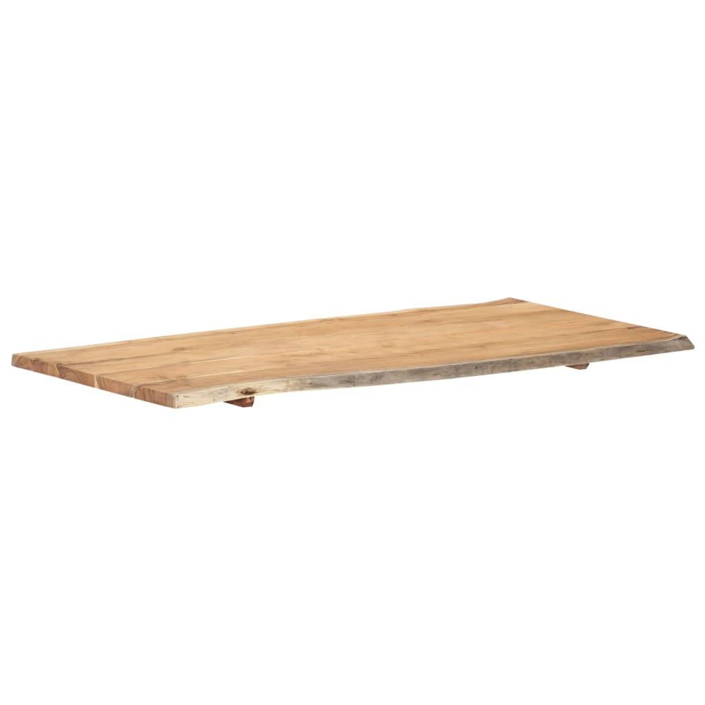 Tischplatte Massivholz Akazie 118x(50-60)x2,5 cm