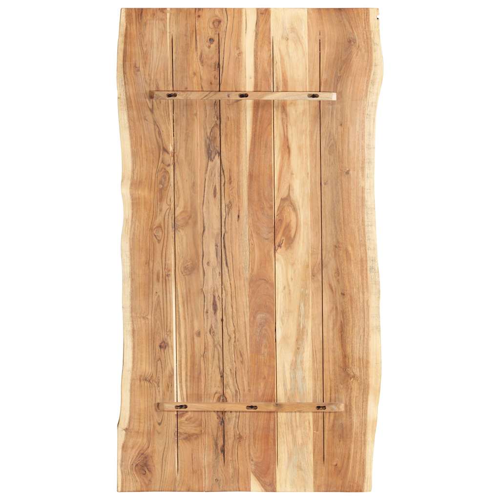 Tischplatte Massivholz Akazie 118x(50-60)x3,8 cm