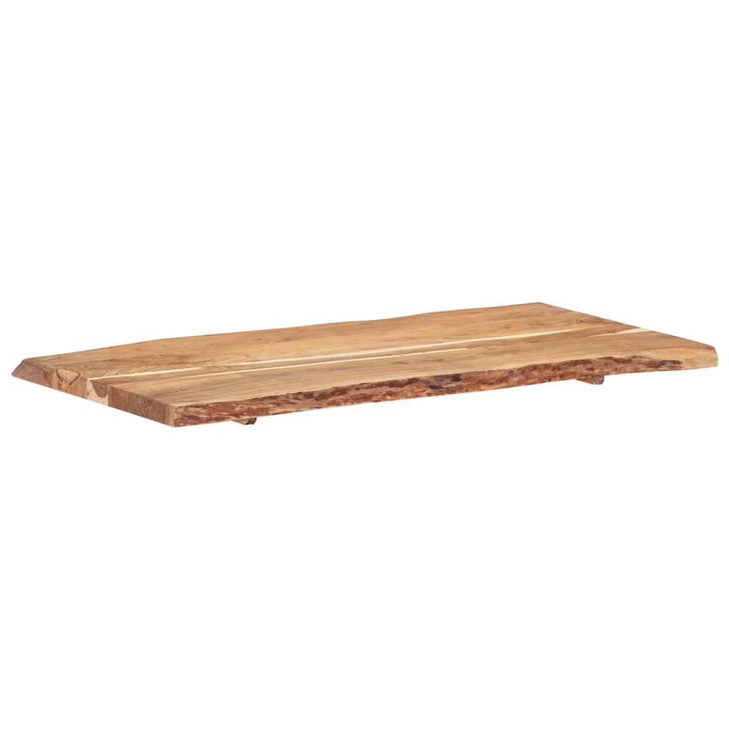 Tischplatte Massivholz Akazie 118x(50-60)x3,8 cm