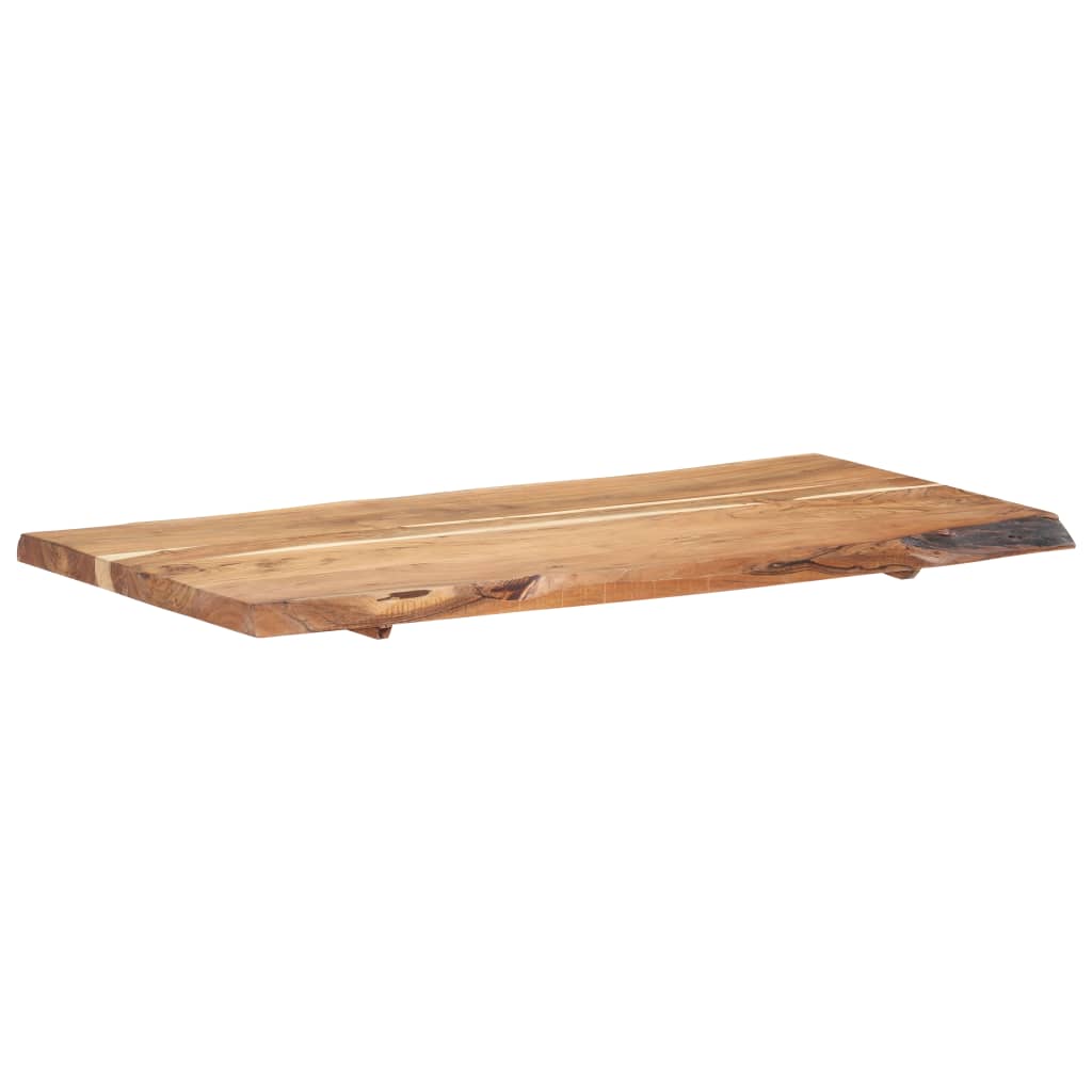 Tischplatte Massivholz Akazie 118x(50-60)x3,8 cm