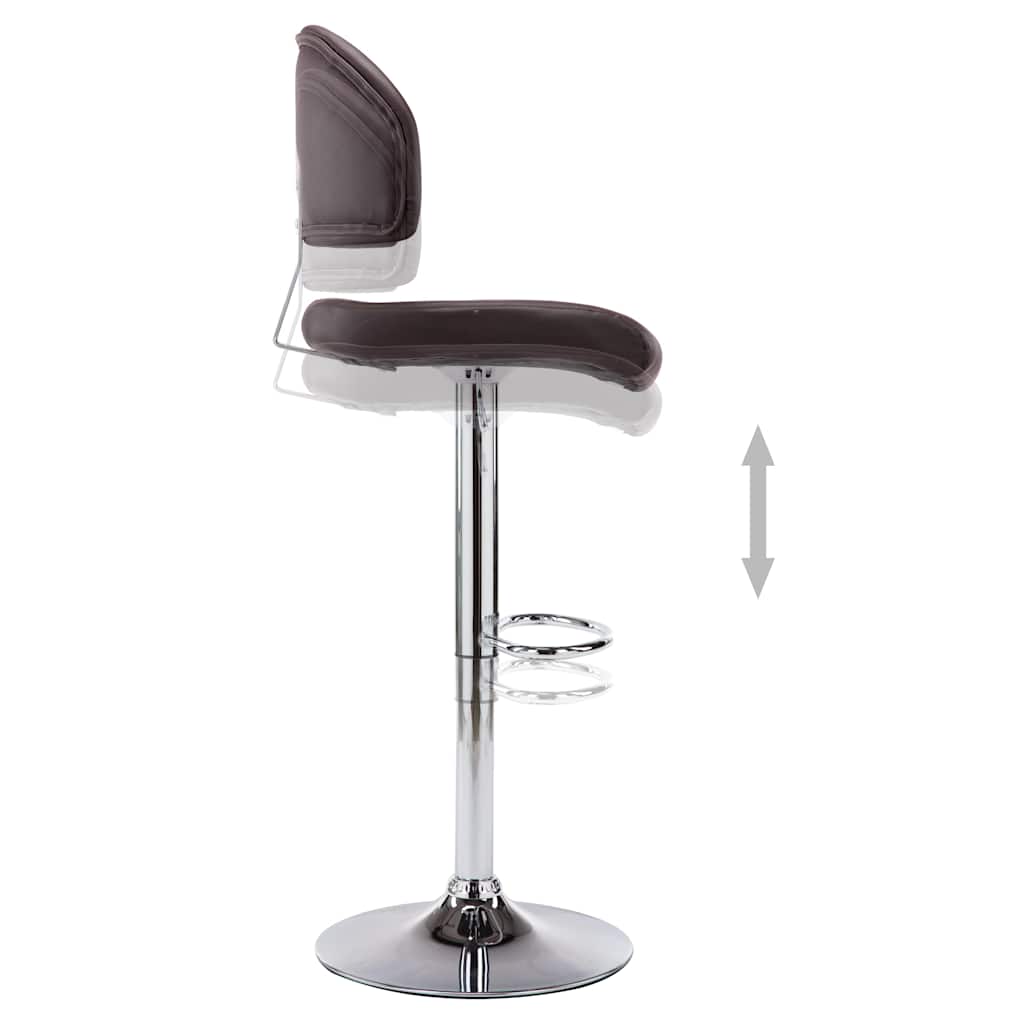Barhocker 2 Stk. Braun Kunstleder